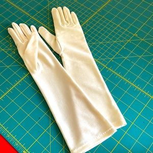 elbow length bridesmaids gloves